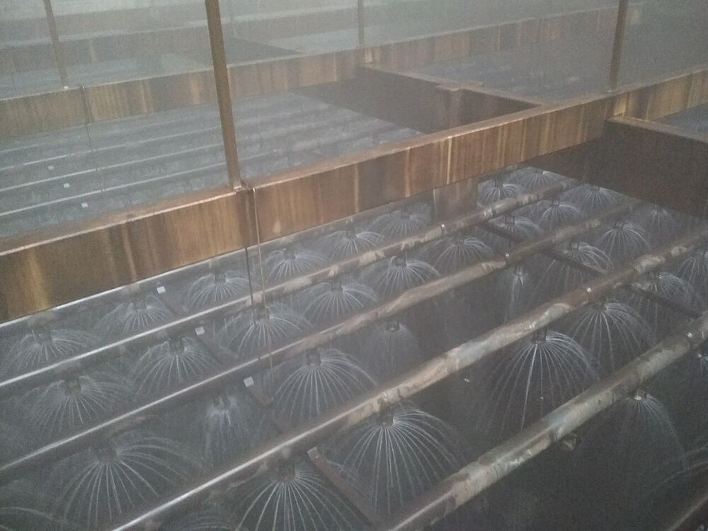 Cooling tower water distribution