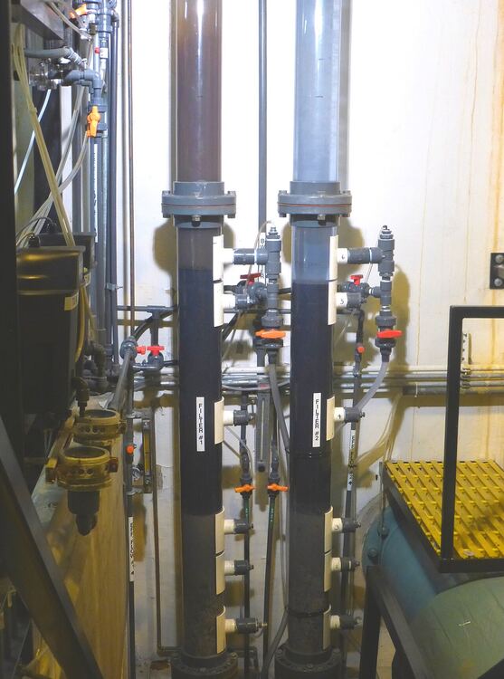 Filter backwashing