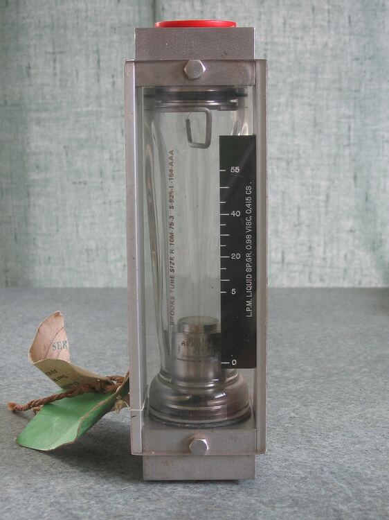 Glass tube rotameter