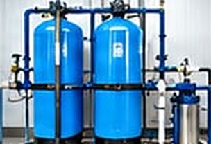 Industrial water softener plant
